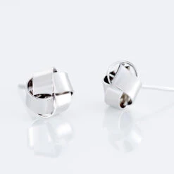 Boucles D'oreilles Puces Shaina Argent Blanc -Bijouterie Pas Chère FAOFBW00EF view2