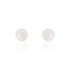 Bijoux D'oreilles Venissia Argent Blanc Céramique