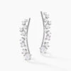 Boucles D'oreilles Pendantes Enza Argent Blanc Oxyde De Zirconium
