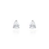 Boucles D'oreilles Puces Clarysse Argent Blanc Oxyde De Zirconium
