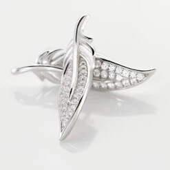 Boucles D'oreilles Pendantes Angeline Argent Blanc Oxyde De Zirconium -Bijouterie Pas Chère FAOFBZW0ZZ view2