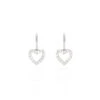 Boucles D'oreilles Pendantes Elisene Argent Blanc Oxyde De Zirconium