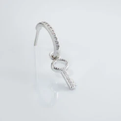 Créole Unitaire Ancelin Rondes Argent Blanc Oxyde De Zirconium -Bijouterie Pas Chère FAOFBZW1P2 view2