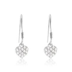Boucles D'oreilles Pendantes Bleunienn Argent Oxyde