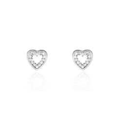 Boucles D'oreilles Puces Ibosus Argent Oxyde