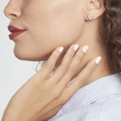 Boucles D'oreilles Puces Ibosus Argent Oxyde -Bijouterie Pas Chère FAOFBZW1RB model0