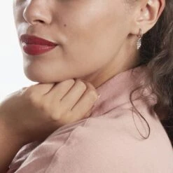 Créole Unitaire Argent Blanc Ancelin Oxydes De Zirconium -Bijouterie Pas Chère FAOFBZW1RU model0