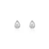 Boucles D'oreilles Puces Argent Blanc Grietje Oxydes De Zirconium