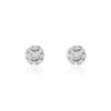 Boucles D'oreilles Puces Argent Blanc Gwenegan Oxydes De Zirconium