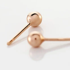 Boucles D'oreilles Puces Virgie Argent Rose -Bijouterie Pas Chère FAOFRW0047 view2