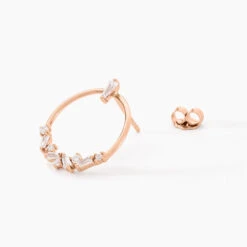 Boucles D'oreilles Pendantes Celene Argent Rose Oxyde De Zirconium -Bijouterie Pas Chère FAOFRZW451 view1