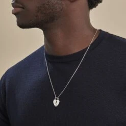 Pendentif Axelia Argent Blanc -Bijouterie Pas Chère FAPHBW0266 model1