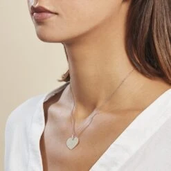 Pendentif Eba Argent Blanc -Bijouterie Pas Chère FAPMBW0791 model0