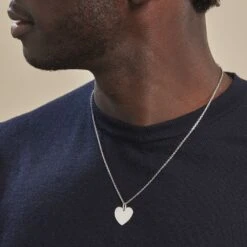 Pendentif Eba Argent Blanc -Bijouterie Pas Chère FAPMBW0791 model1