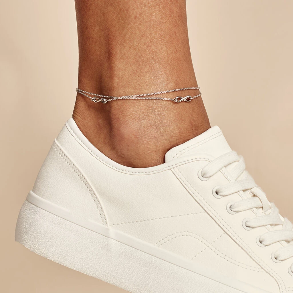 Chaîne De Cheville Noelle Argent Blanc 4 Chaîne De Cheville Noelle Argent Blanc – Image 4