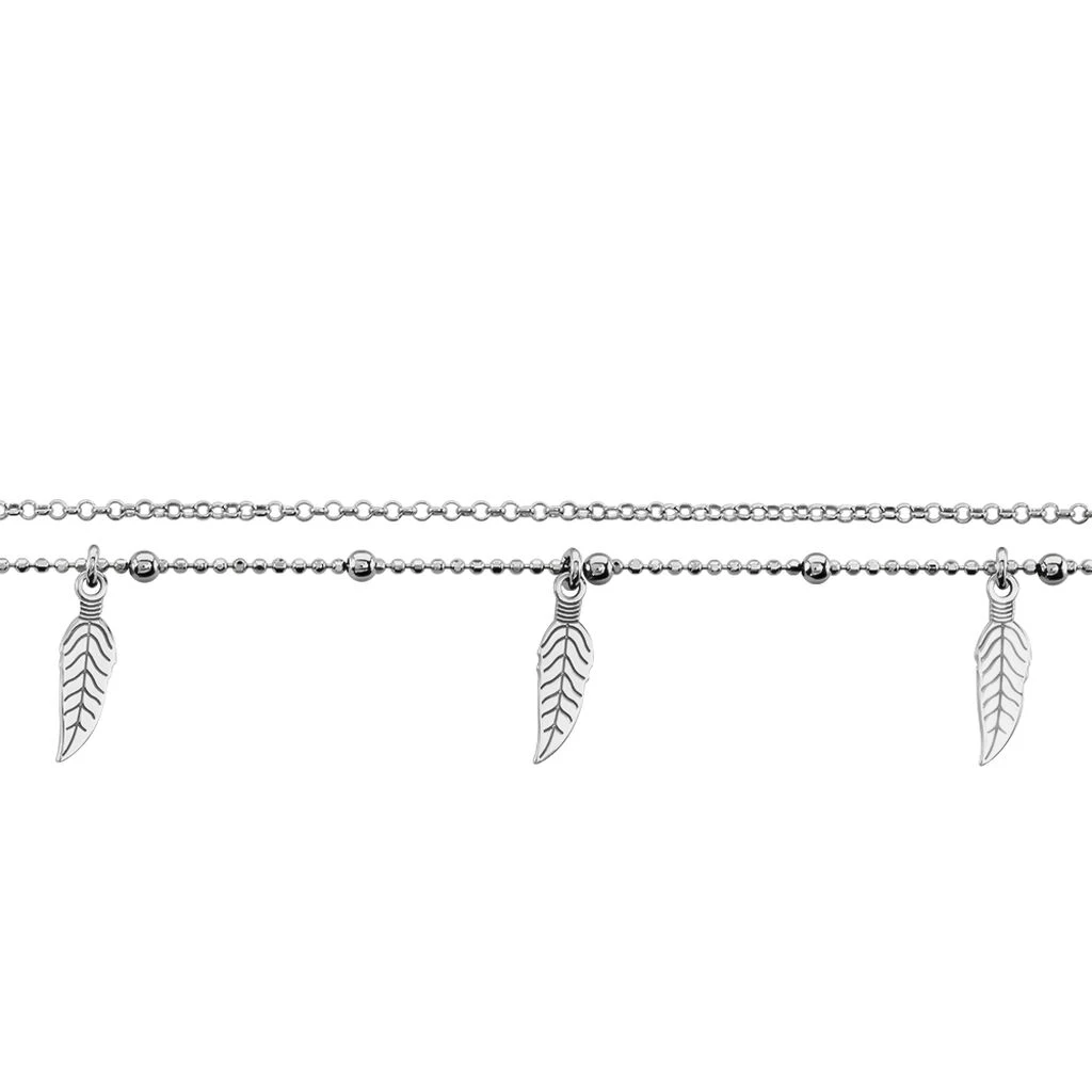 Chaîne De Cheville Azou Argent Blanc 2 Chaîne De Cheville Azou Argent Blanc – Image 2