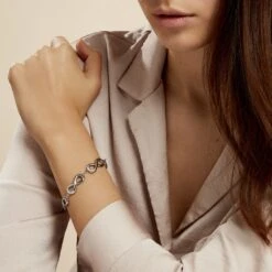 Bracelet Thuya Acier Blanc -Bijouterie Pas Chère FIBFBW0206 model0