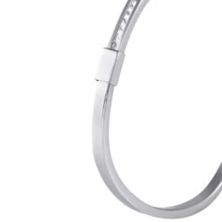 Bracelet Jonc Nagnouma Acier Blanc Oxyde De Zirconium -Bijouterie Pas Chère FIBFBZW003 view2