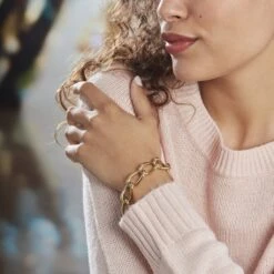 Bracelet Justinien Acier Doré -Bijouterie Pas Chère FIBFJW0284 model0