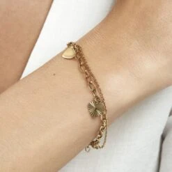 Bracelet Gayla Acier Doré -Bijouterie Pas Chère FIBFJW0363 model1