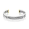 Bracelet Jonc Ouvert Acier Blanc Winnoc