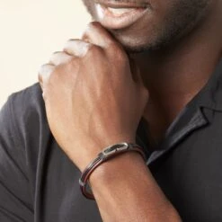 Bracelet Acier Blanc Tristan -Bijouterie Pas Chère FIBHBW0450 model2