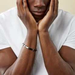 Bracelet Jack Acier Blanc -Bijouterie Pas Chère FIBHBW0452 model0