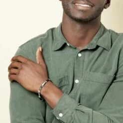 Bracelet Jack Acier Blanc -Bijouterie Pas Chère FIBHBW0452 model2