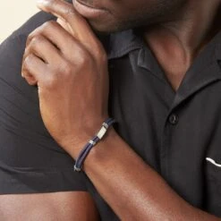 Bracelet Yannik Acier Blanc 11 Bracelet Yannik Acier Blanc -Bijouterie Pas Chère FIBHBW0931 model2