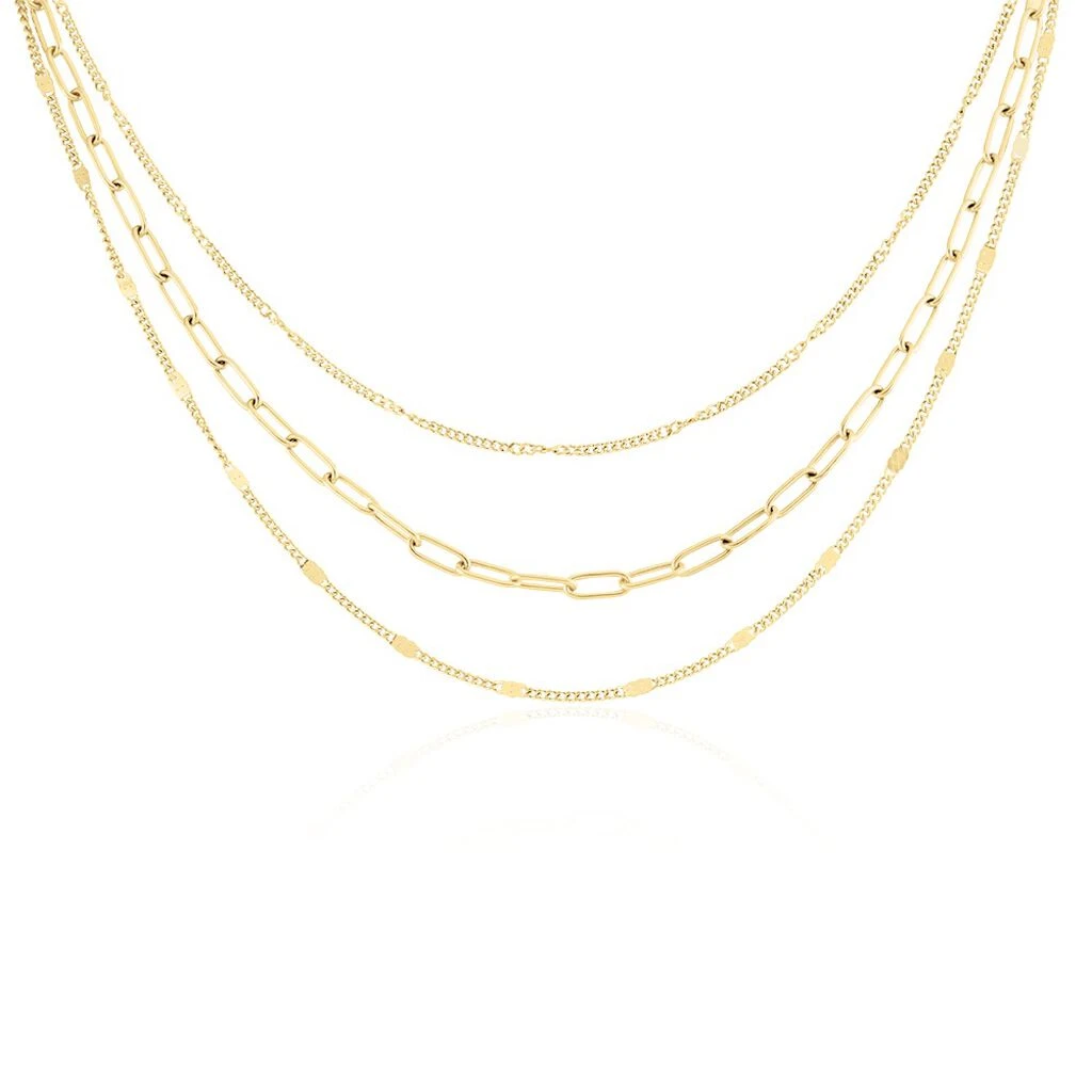 Collier Abiel Acier Doré 1 Collier Abiel Acier Doré