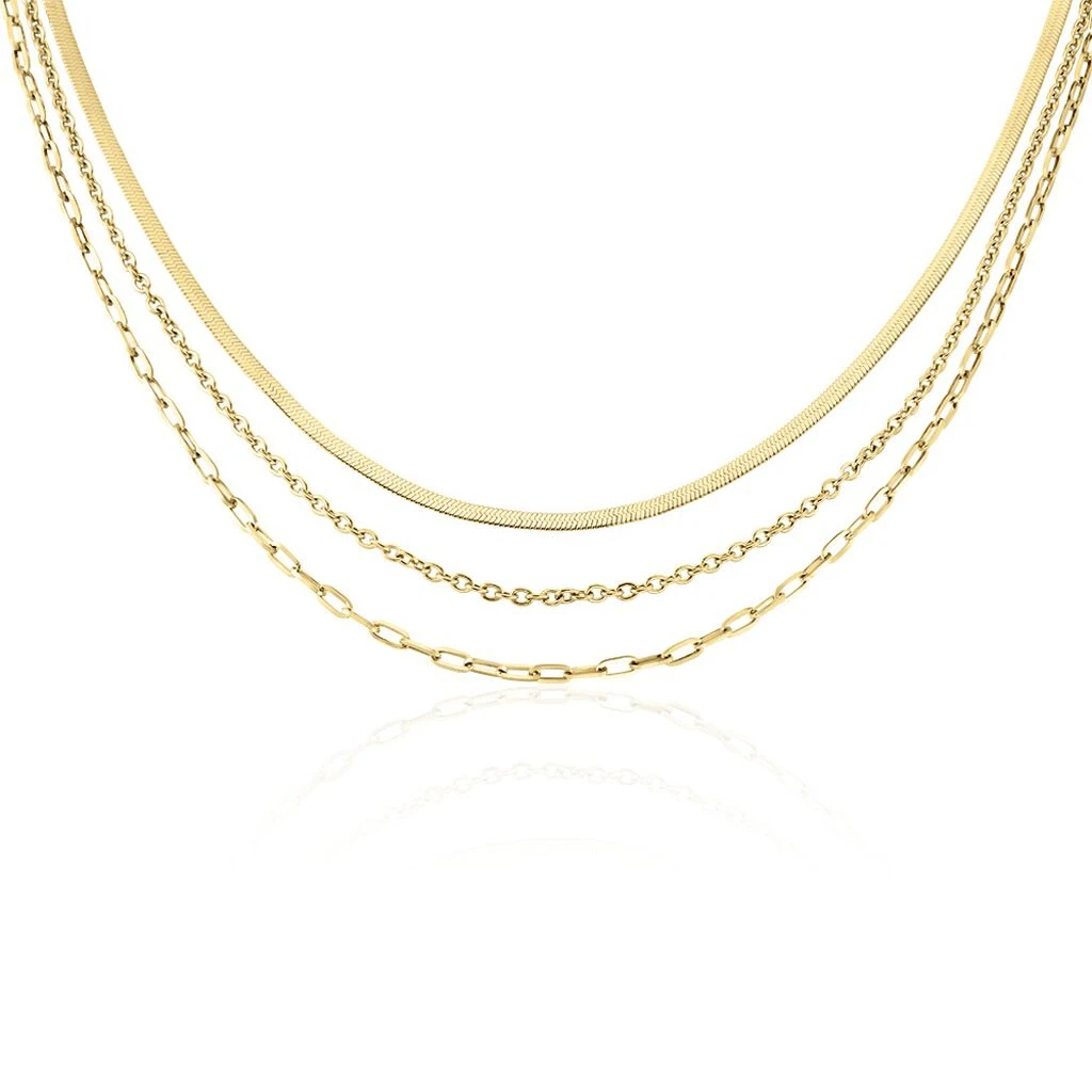 Collier Cherilyn Acier Doré 1 Collier Cherilyn Acier Doré