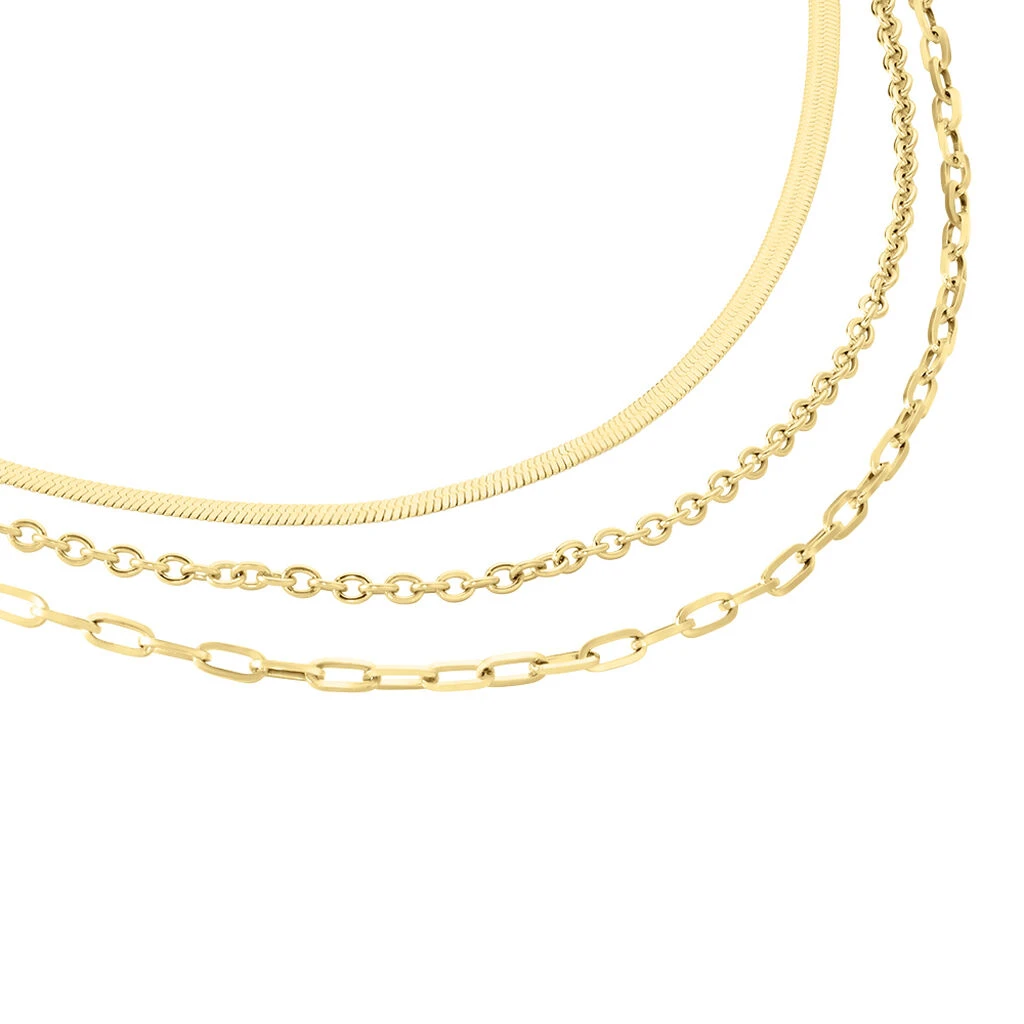 Collier Cherilyn Acier Doré 2 Collier Cherilyn Acier Doré – Image 2