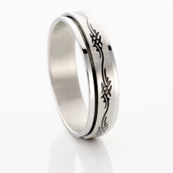 Bague Acier Blanc Lucas -Bijouterie Pas Chère FIDFBW0006 view3