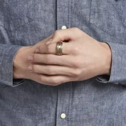 Bague Andro Acier Bicolore -Bijouterie Pas Chère FIDH2W0335 model1