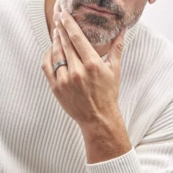 Bague Acier Blanc Gordon -Bijouterie Pas Chère FIDHBW0322 model1