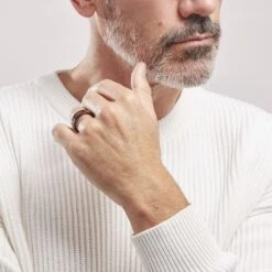 Bague Acier Noir Jakub -Bijouterie Pas Chère FIDHNW0027 model0