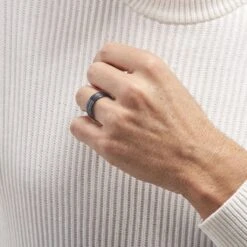 Bague Acier Noir Rick -Bijouterie Pas Chère FIDHNW0041 model1