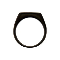 Chevalière Acier Noir Luciano -Bijouterie Pas Chère FIHHNW0043 view2