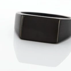 Chevalière Acier Noir Luciano -Bijouterie Pas Chère FIHHNW0043 view3