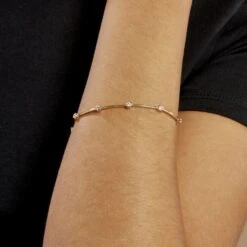 Bracelet Kaelig Plaqué Or Jaune Oxyde De Zirconium -Bijouterie Pas Chère FQBFJZW117 model1