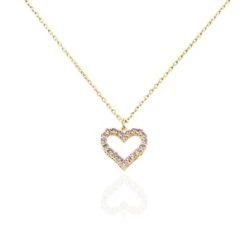 Collier Plaqué Or Jaune Fae Oxydes De Zirconium