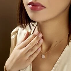 Collier Sendai Plaqué Or Jaune Oxyde De Zirconium -Bijouterie Pas Chère FQCFJZW449 model1