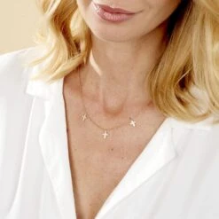 Collier Fatos Plaqué Or Jaune Oxyde De Zirconium -Bijouterie Pas Chère FQCFJZW504 model0