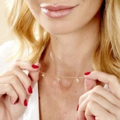 Collier Fatos Plaqué Or Jaune Oxyde De Zirconium -Bijouterie Pas Chère FQCFJZW504 model1