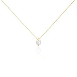 Collier Plaqué Or Caner Oxydes De Zirconium