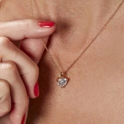 Collier Plaqué Or Caner Oxydes De Zirconium -Bijouterie Pas Chère FQCFJZW546 model1