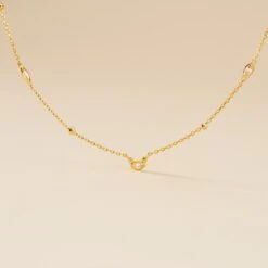 Collier Sautoir Plaqué Or Jaune Kristia Oxydes De Zirconium -Bijouterie Pas Chère FQCFJZW564 view2