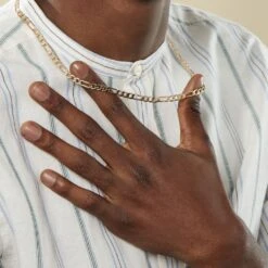 Chaîne Bixente Plaqué Or Jaune -Bijouterie Pas Chère FQCHJW0048 model1