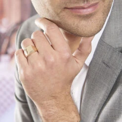 Chevalière Lionel Plaqué Or Jaune -Bijouterie Pas Chère FQHHJW0128 model0