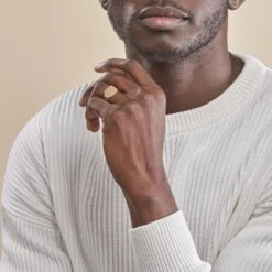 Chevalière Plaqué Or Jaune Alannis -Bijouterie Pas Chère FQHHJW0151 model0